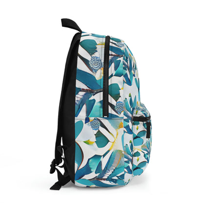 Blue and Yellow Floral Backpack: Stylish and Practical