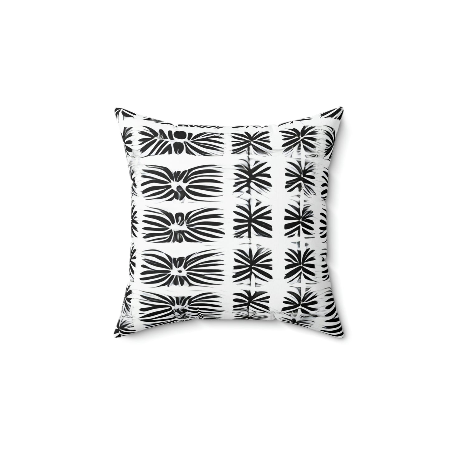 Geometric Pattern Black & White Pillow - Modern Home Decor