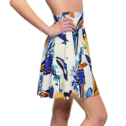 Flock to Fashion: Colorful Bird Skirt for Women