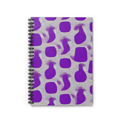 Spiral Notebook: Vibrant Purple with Unique Pattern Design