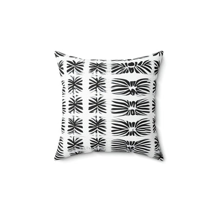 Geometric Pattern Black & White Pillow - Modern Home Decor