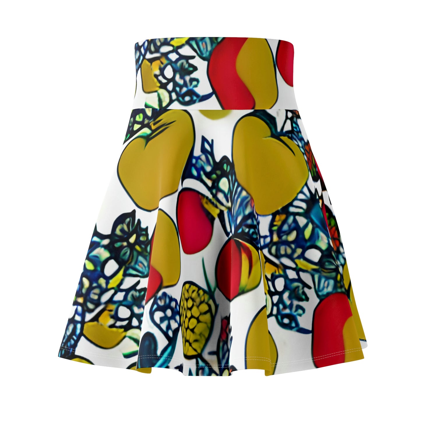 Tropical Delight: Fruit-Printed Skirt for Women