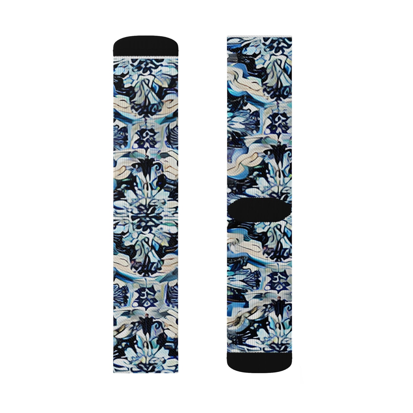 Blue & Black Camo Socks: Legwear That Stands Out