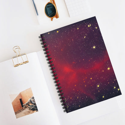 Stellar Red Spiral Notebook: Perfect for Creative Writing