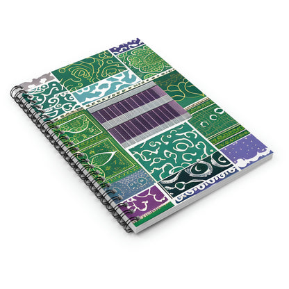 Colorful Spiral Notebook: Add a Pop of Vibrant Blue, Green and Purple to Your Note-Taking!