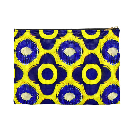 Cheery Zipper Pouch with a Fun Circular Design