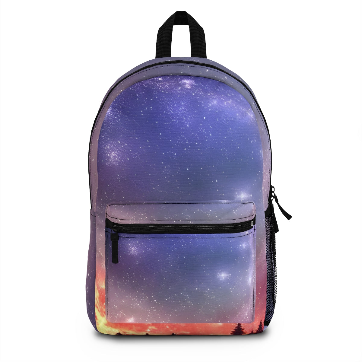 Galactic Wanderlust: A Backpack with a Starry Sky Print