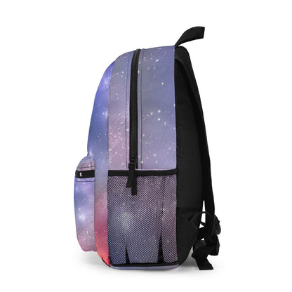 Galactic Wanderlust: A Backpack with a Starry Sky Print