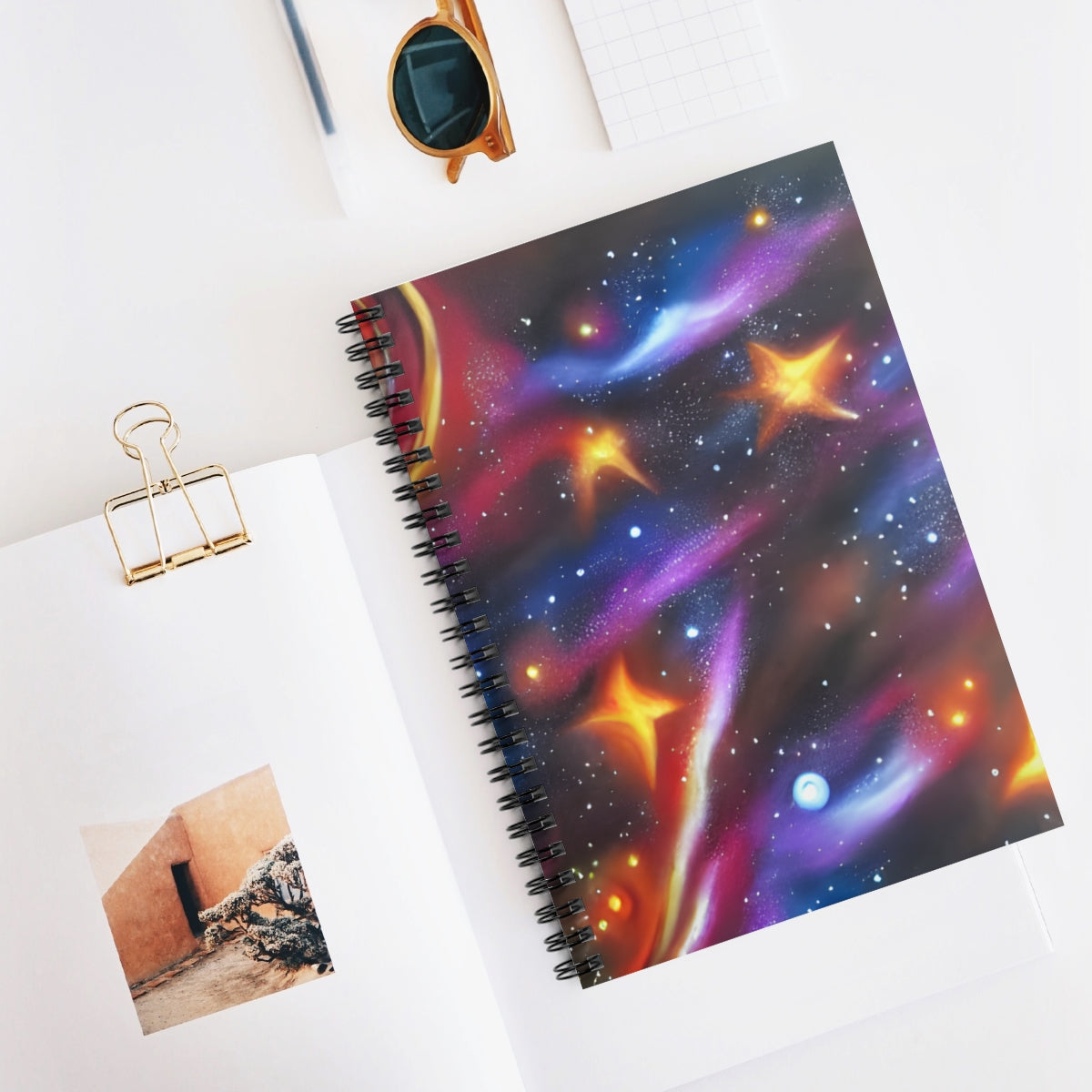 Twinkle, Twinkle: Colorful Star Spiral Notebook