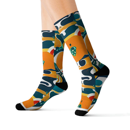 A Burst of Color: Vibrant Socks with an Eye-Catching Design