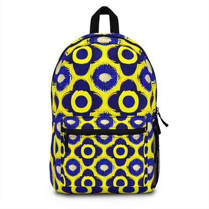 Flower Power: Vibrant Yellow and Blue Backpack