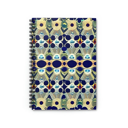 Get Organized in Style with This Vibrant Blue and Yellow Spiral Notebook!