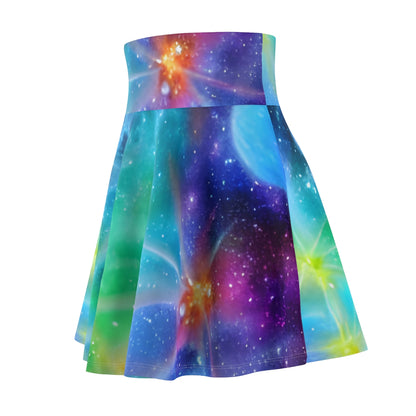 Stargazing Skirt: Bold & Bright Galaxy Print