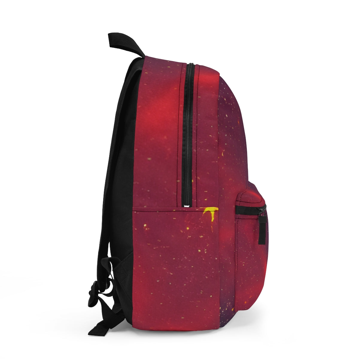 Galactic Backpack with Stunning Red & Purple Print