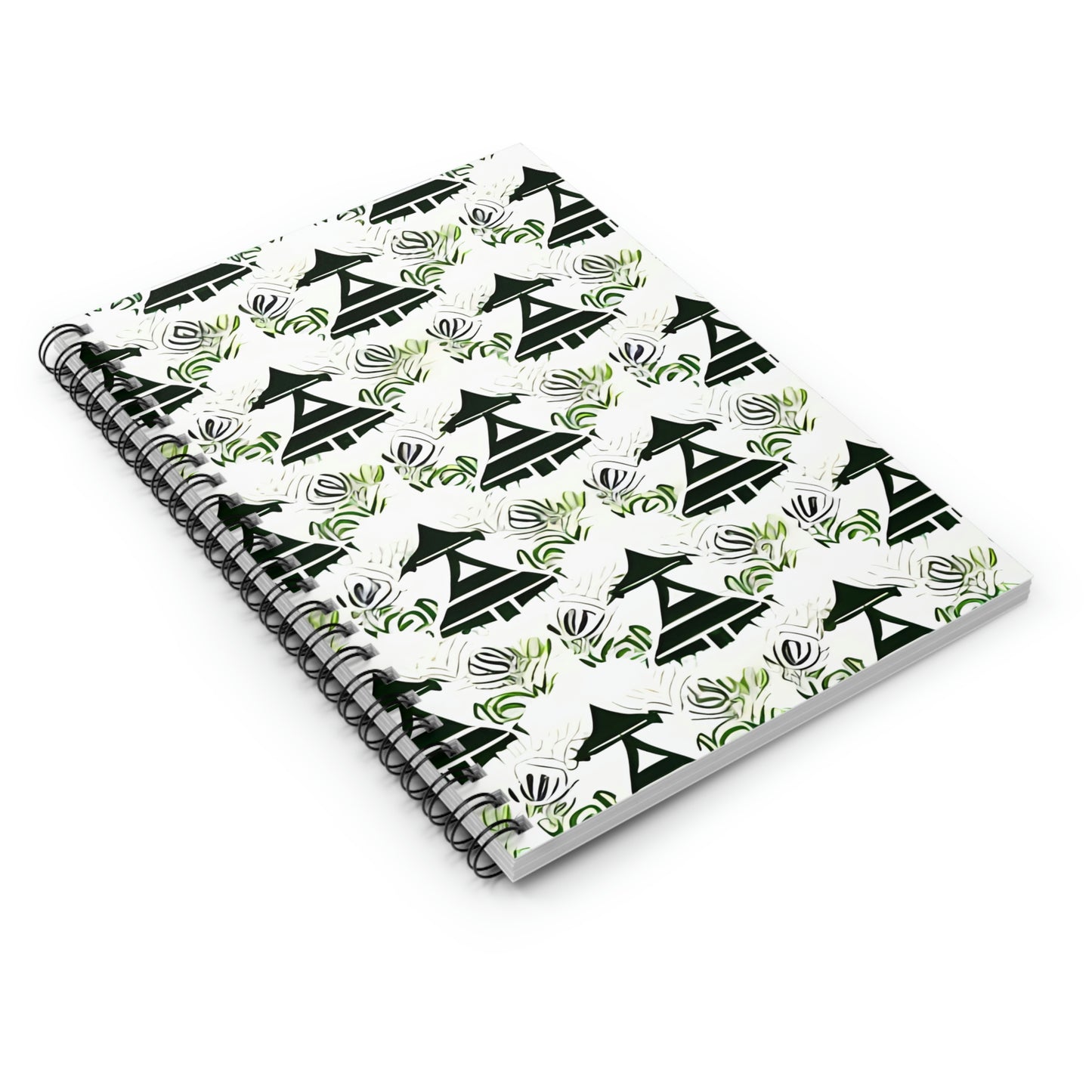 Nature-Inspired Spiral Notebook: Tree Pattern Design