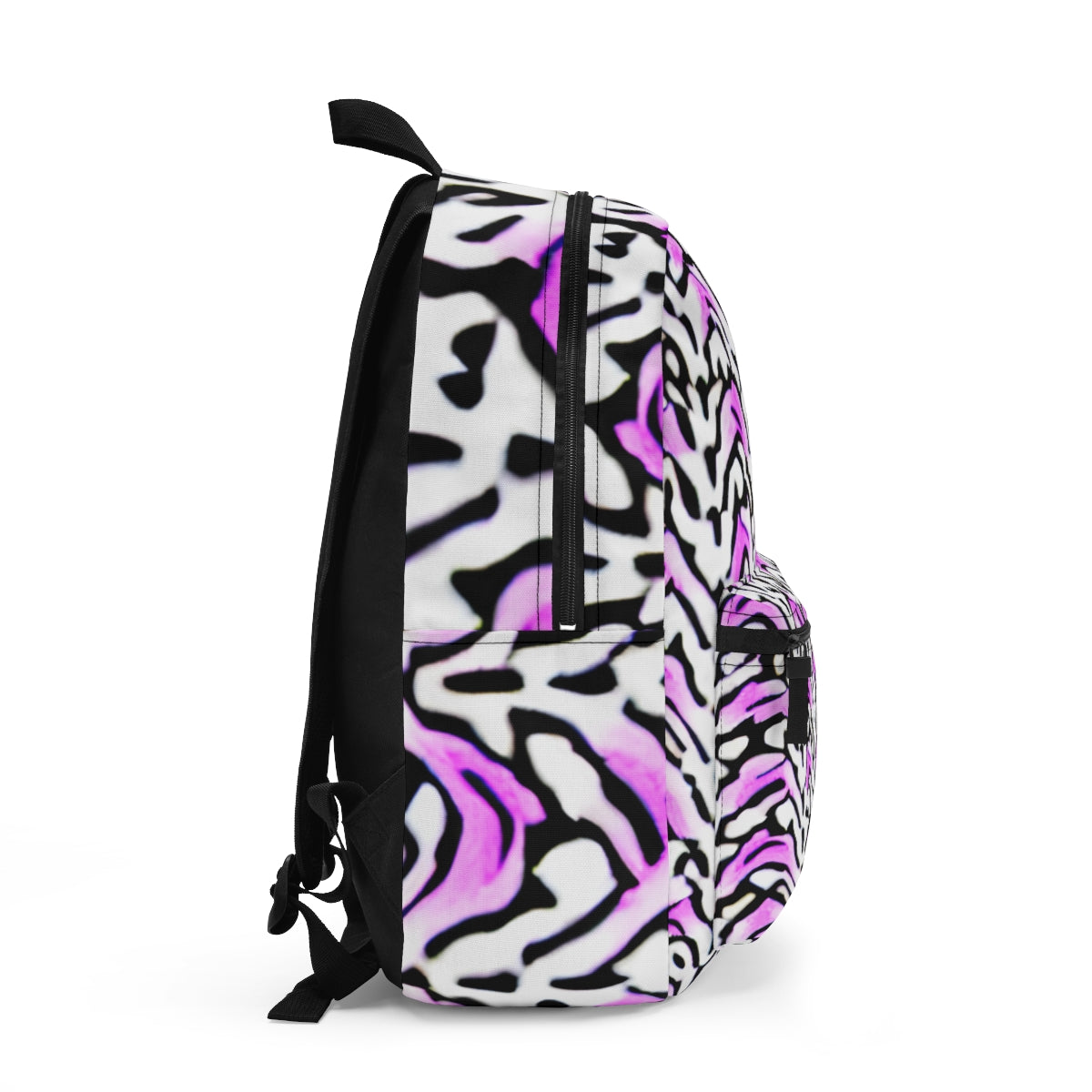 Purple & Black Zebra Print Backpack: Stand Out in Style