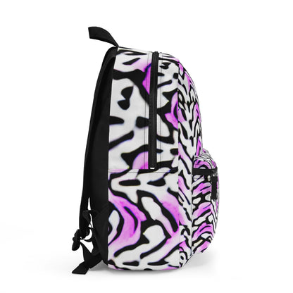 Purple & Black Zebra Print Backpack: Stand Out in Style