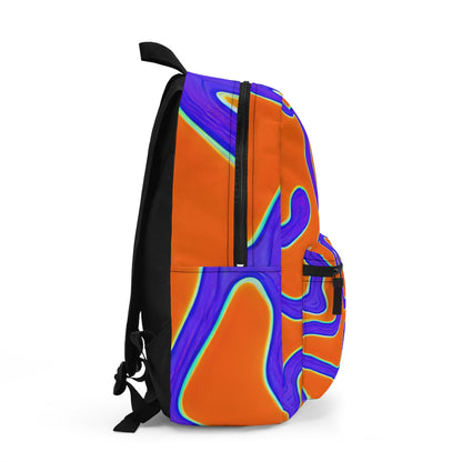 Swirling Orange and Blue Backpack: Perfect for Any Adventure!