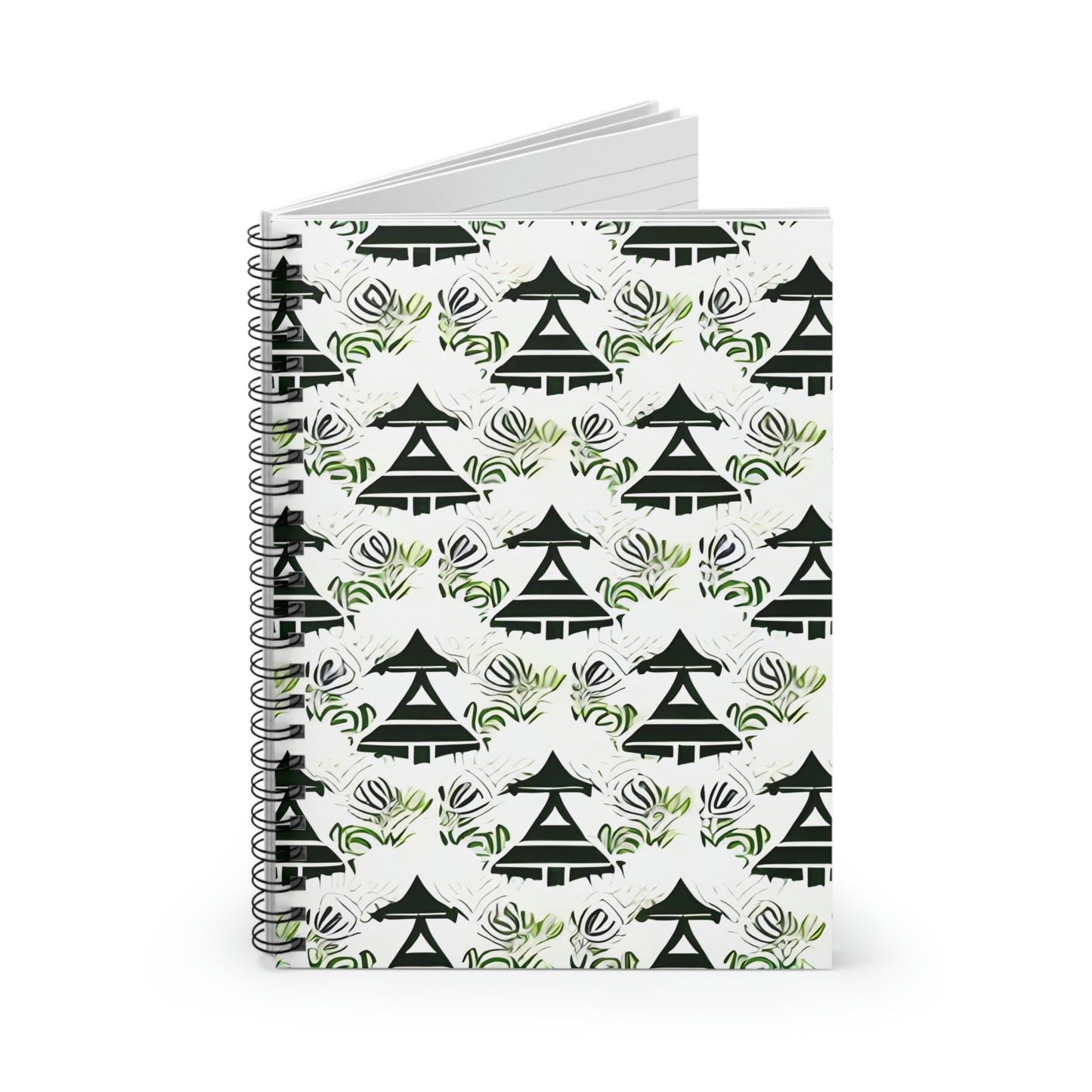 Nature-Inspired Spiral Notebook: Tree Pattern Design