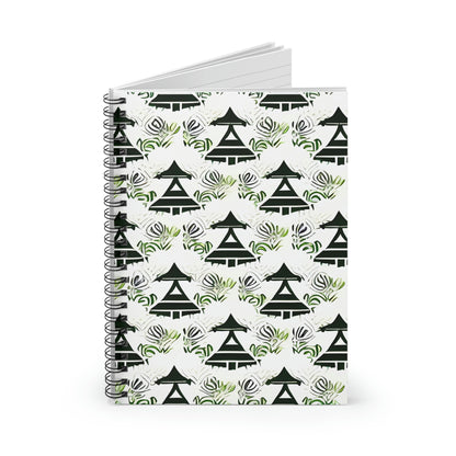 Nature-Inspired Spiral Notebook: Tree Pattern Design