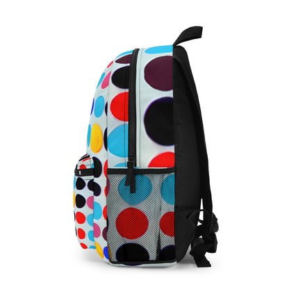 Playful Polka Dots: Colorful Backpack with a Bold Twist