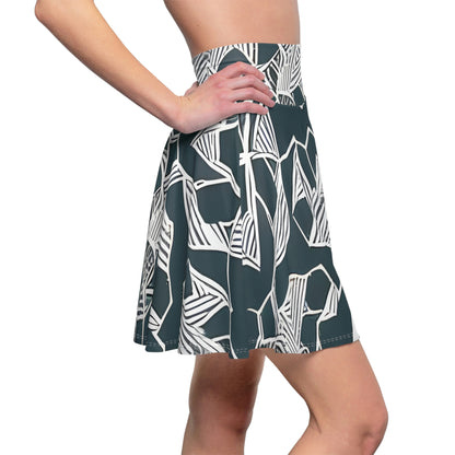 Swirling Sophistication: Our Black and White Skater Skirt is a Must-Have