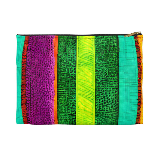 Stripe Up Your Life: A Vibrant Zippered Pouch