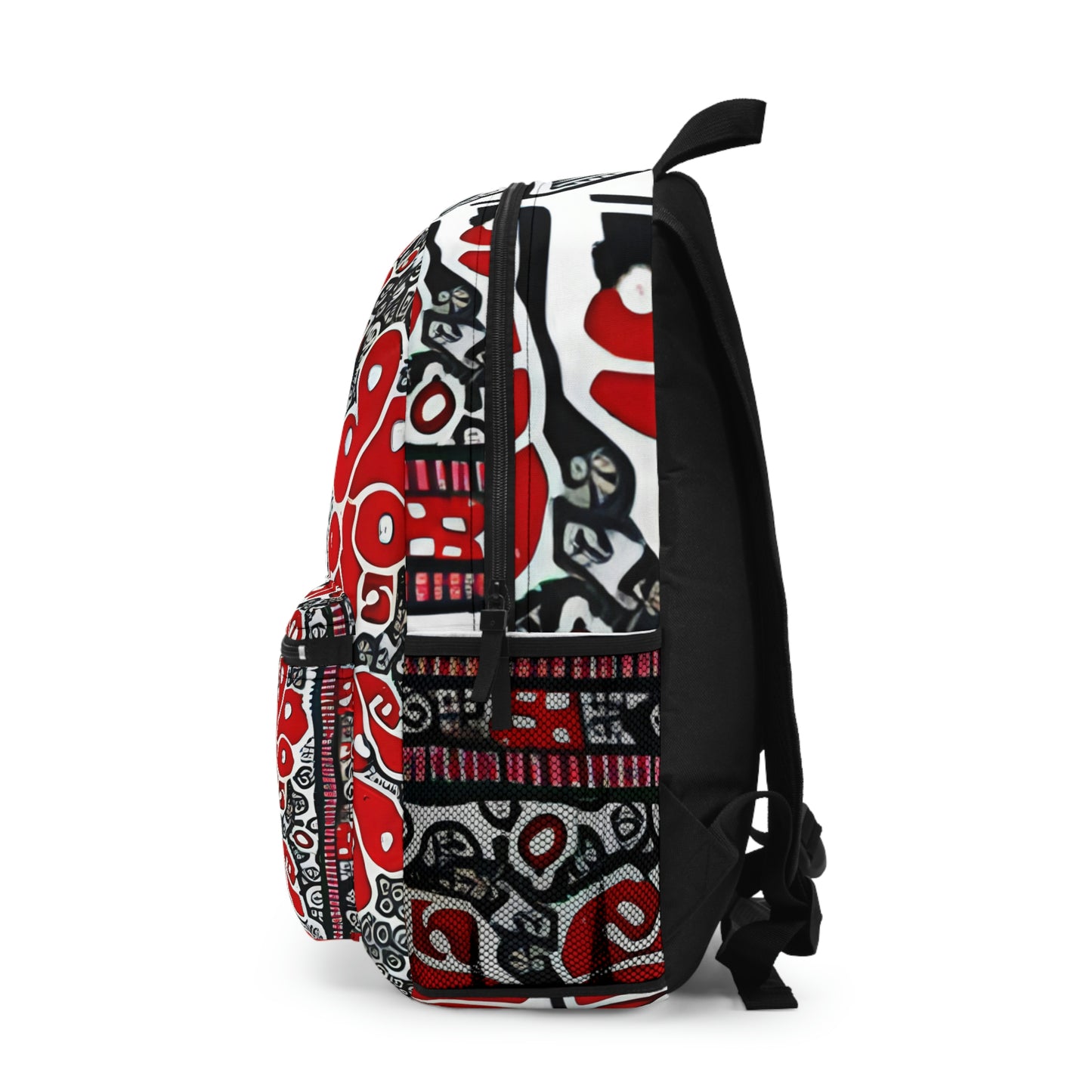 Bold Red and White Backpack: Stand Out on the Go!