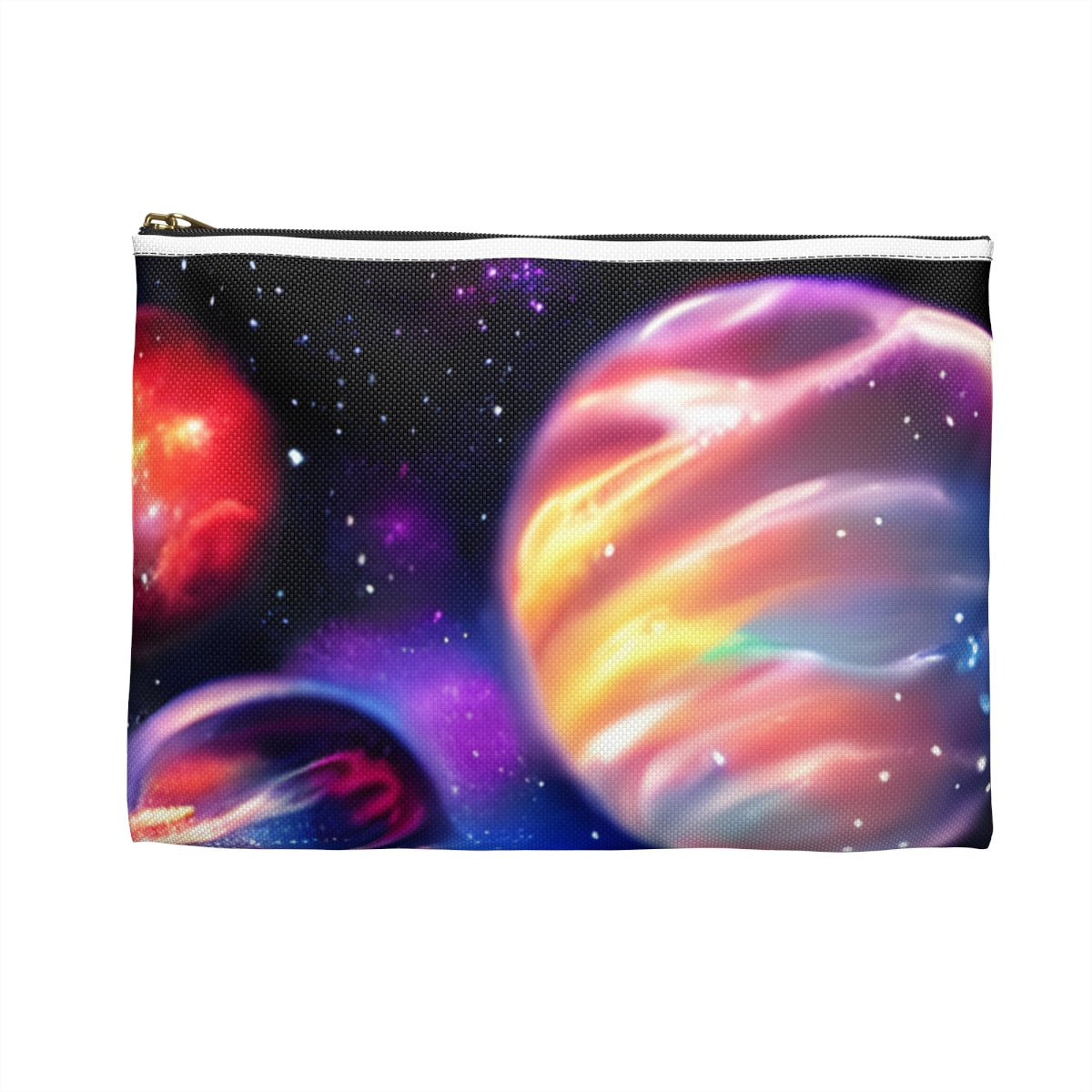 Starry Galaxy Zip Pouch for Cosmic Convenience