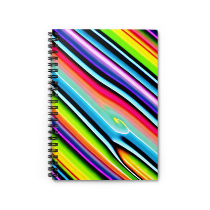 Vibrant Striped Spiral Notebook: The Perfect Writing Companion