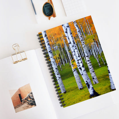 Unleash Your Creativity with Autumn Aspen Spiral Notebook