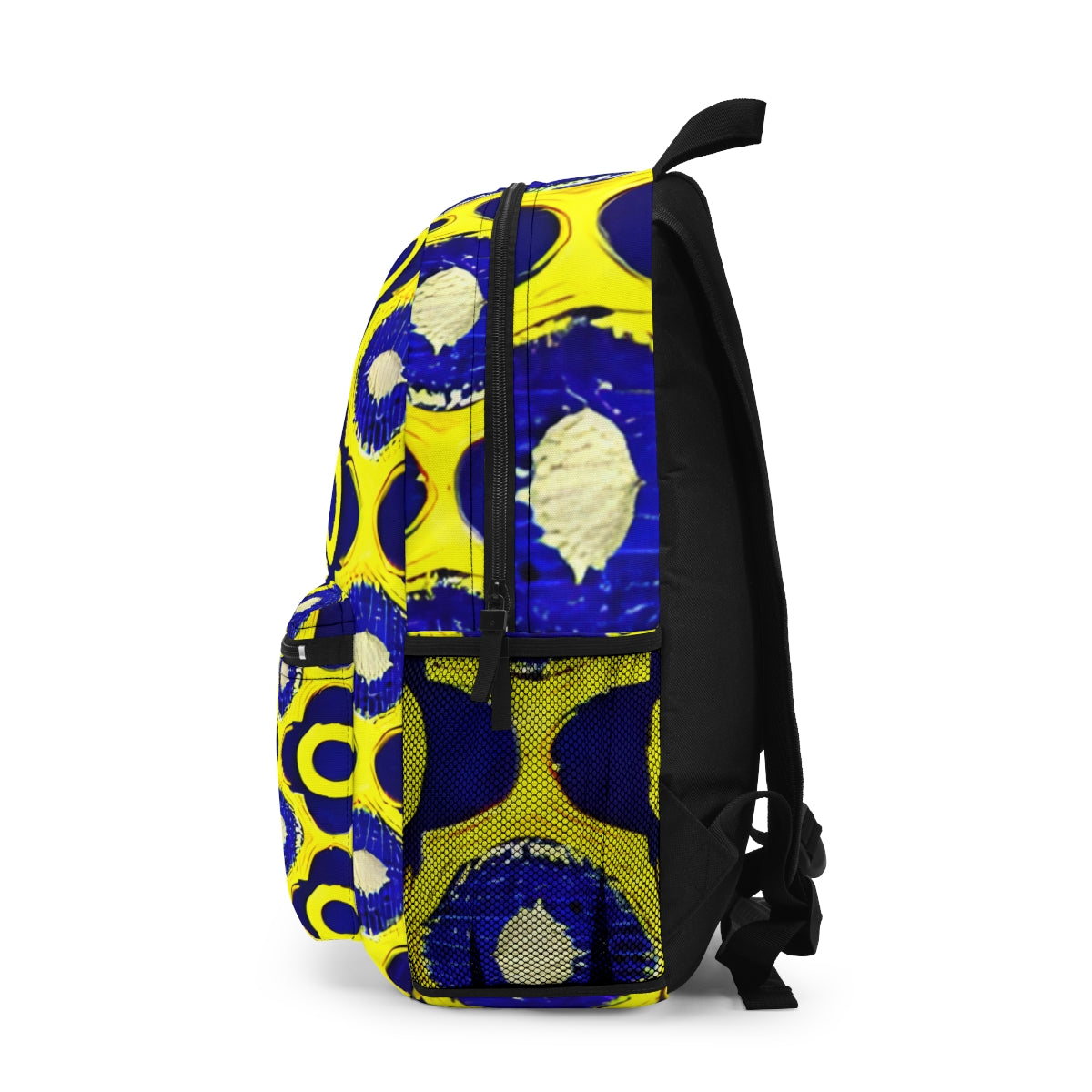 Flower Power: Vibrant Yellow and Blue Backpack