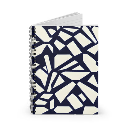 Get Organized with Our Stylish Black and White Geometric Spiral Notebook