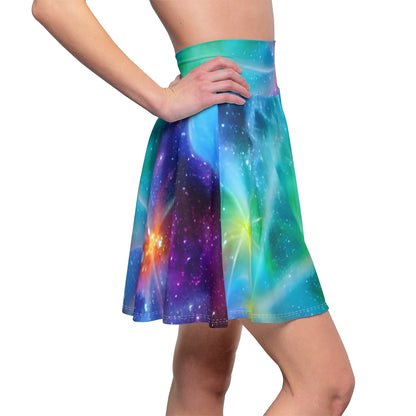 Stargazing Skirt: Bold & Bright Galaxy Print