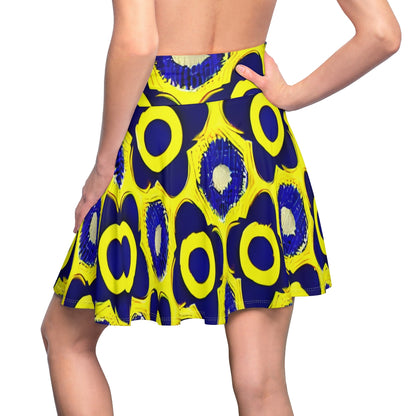 Circles and Sunshine: Yellow and Blue Skirt for Style and Fun