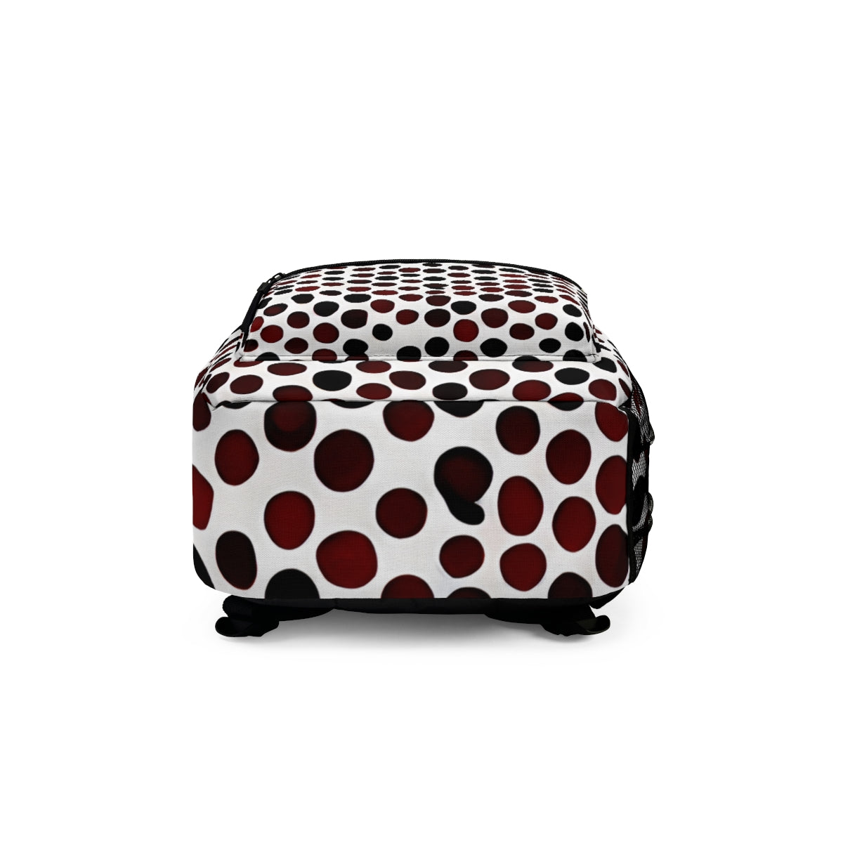 Stylish Red and Black Polka Dot Backpack for Any Occasion