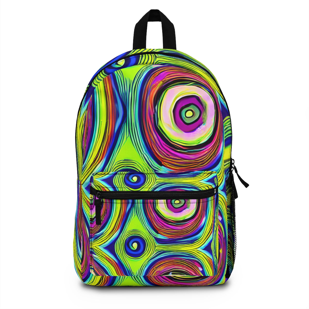 Circles and Colors: Vibrant Backpack for a Pop of Fun!