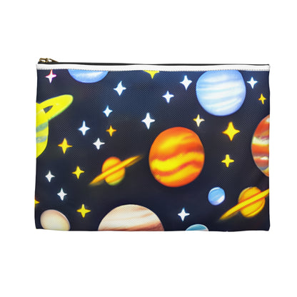 Explore the Galaxy: Planets & Stars Zipper Pouch