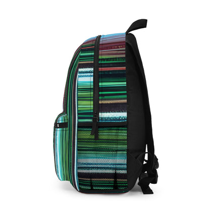 Striped Backpack: Bold and Vibrant Style for All Adventures!