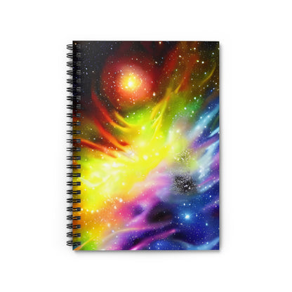 Galactic Dreams: A Colorful Spiral Notebook