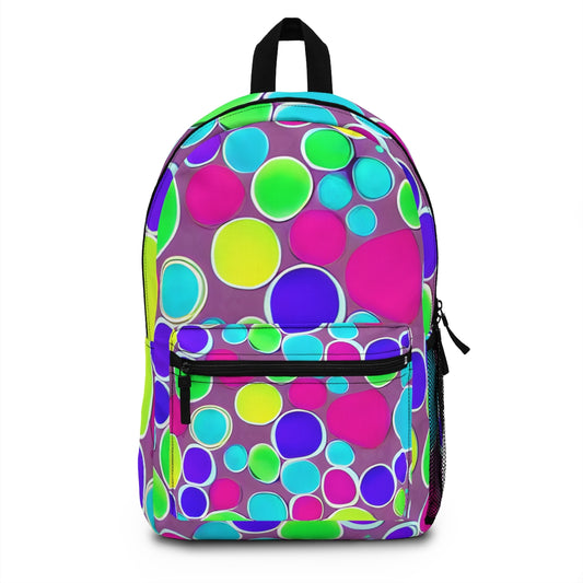 Circle-Patterned Backpack: Brighten Up Your Accessory Collection