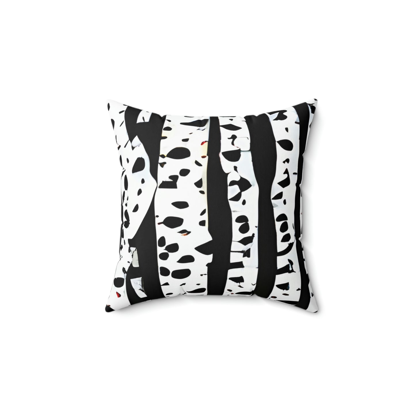 Nature-Inspired Birch Tree Pillow in Timeless Black & White