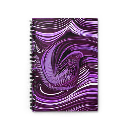 Purple and White Swirl Spiral Notebook: A Unique Addition to Your Note-Taking!