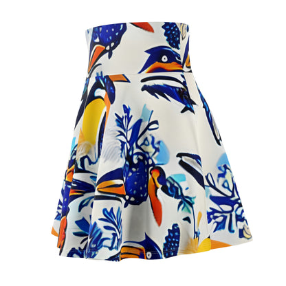 Flock to Fashion: Colorful Bird Skirt for Women