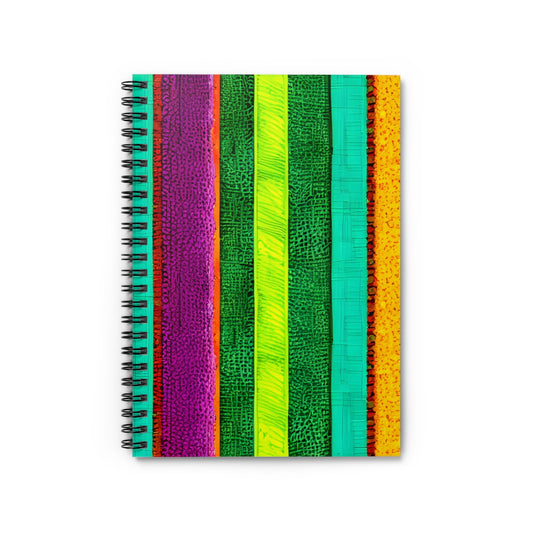 Vibrant Spiral Notebook: Colorful Stripes to Brighten Your Day!