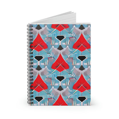 Colorful Spiral Notebook with Three-Tone Design