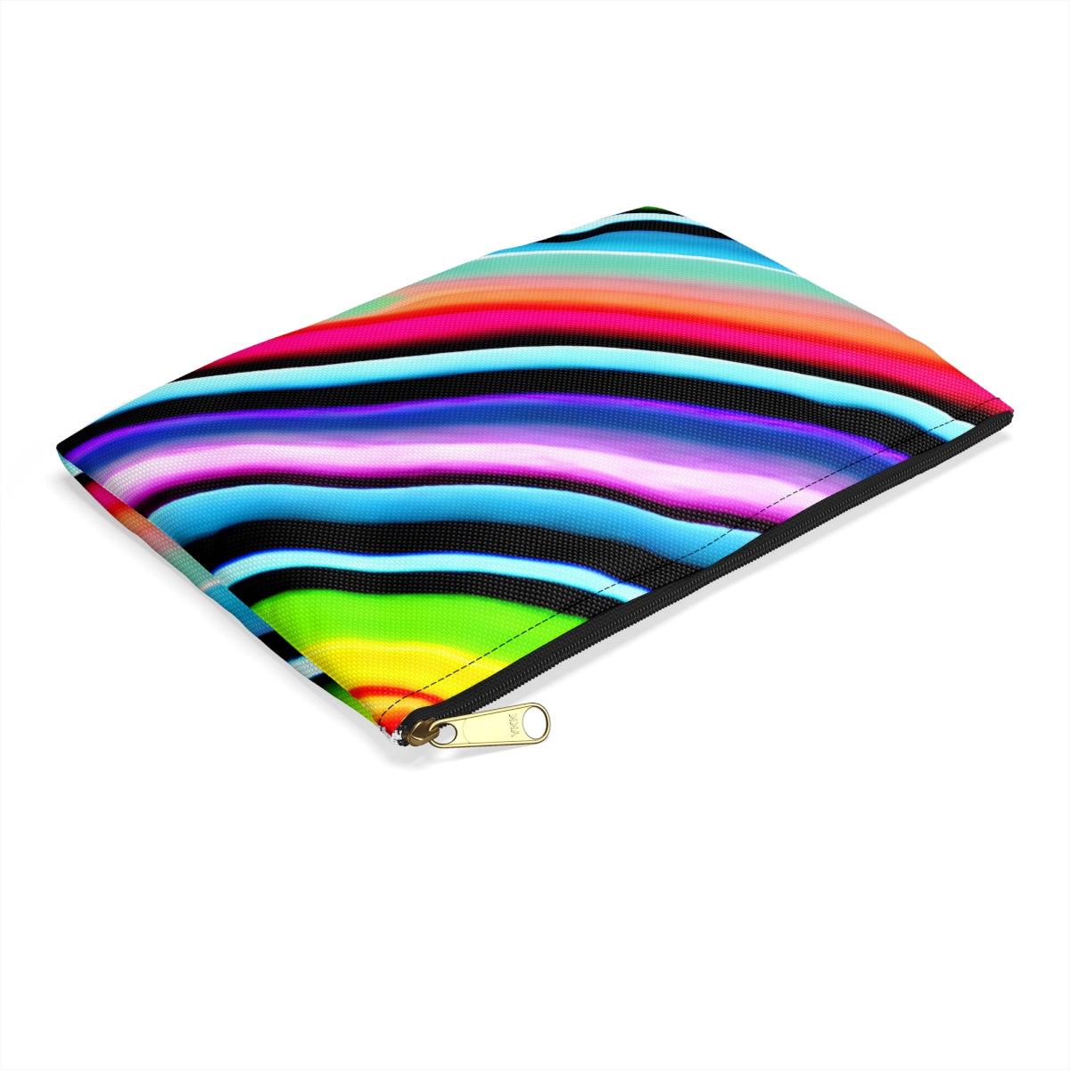 Colorful Striped Pouch: Perfect for Organizing Accessories