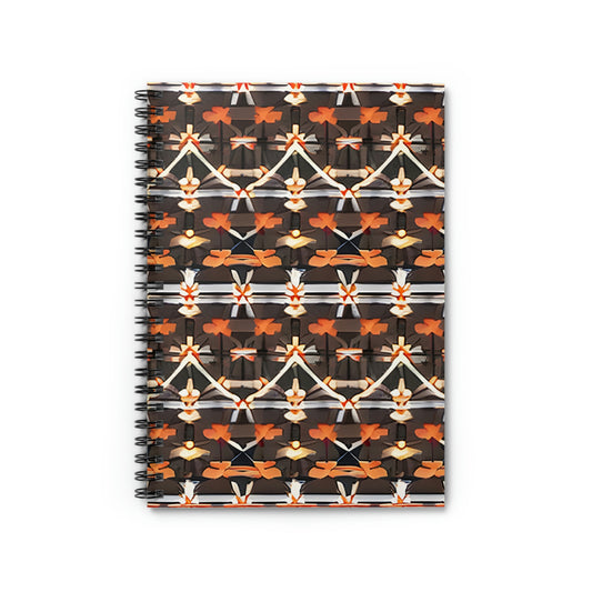 Spice Up Your Note-Taking with our Vibrant Orange and Brown Spiral Notebook