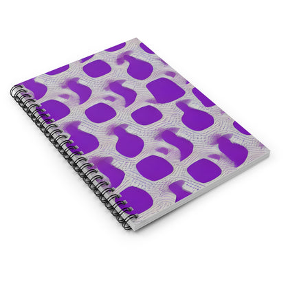 Spiral Notebook: Vibrant Purple with Unique Pattern Design