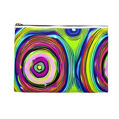 Circles Galore: A Vibrant Cosmetic Bag for Your Essentials